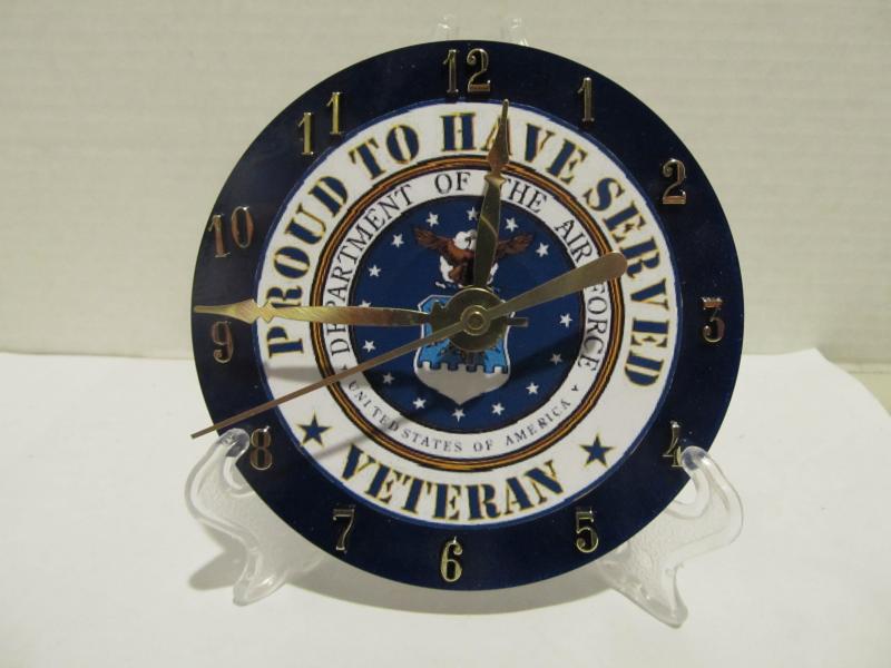 Air Force veteran cd clock