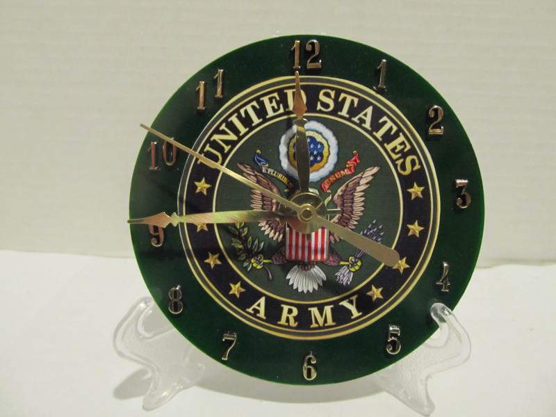 Army Logo 2 cd clock