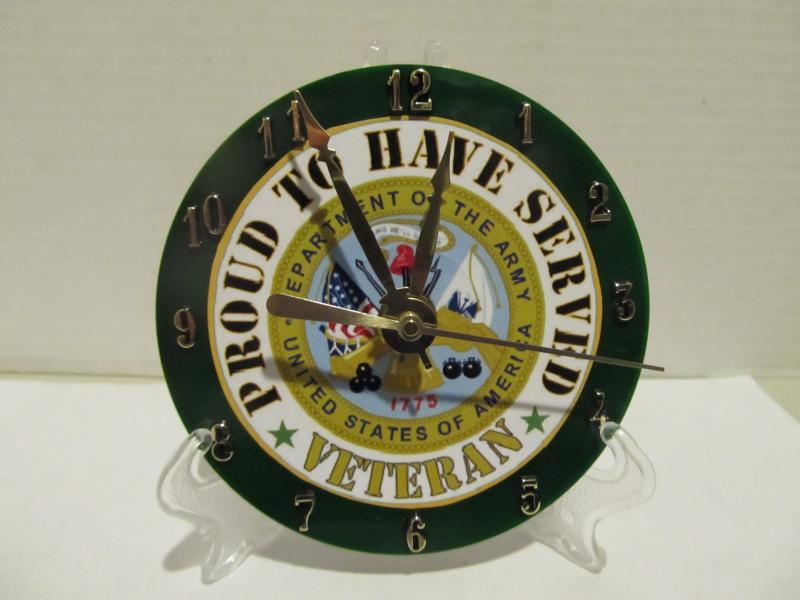 US Army Proud cd clock