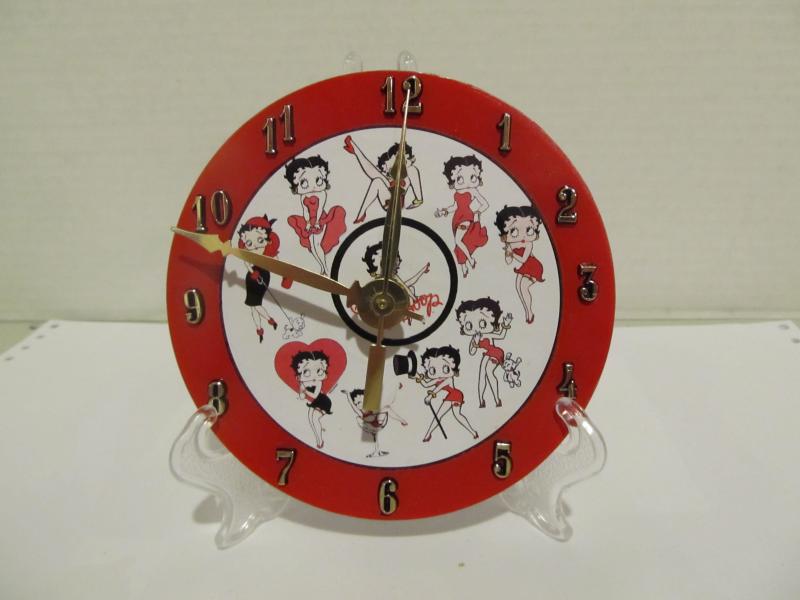 Betty Boop CD clock