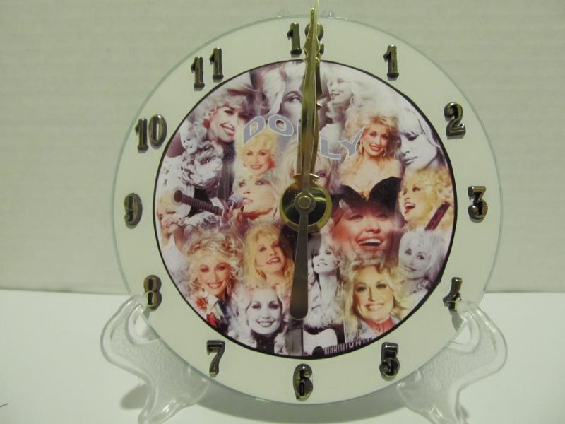 Dolly Parton CD clock