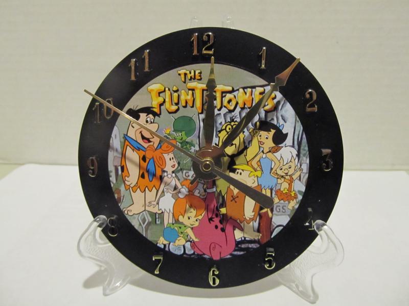 Flintstones CD clock