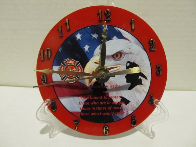 Fireman CD clock